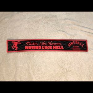Fireball Whiskey Rubber Bar Mat **NEW**